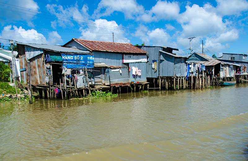 57 - Vietnam - delta del Mekong - casas